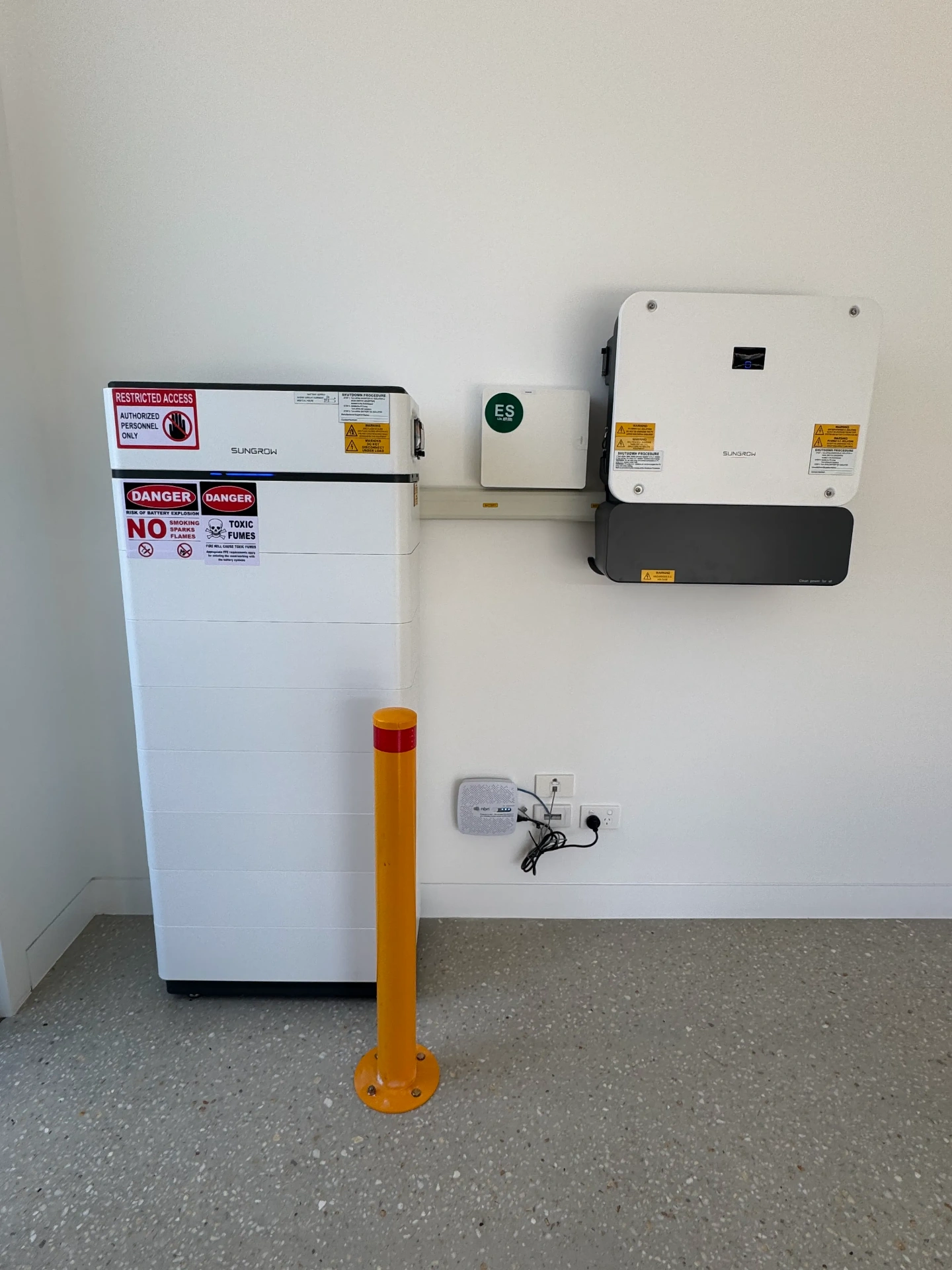 Sungrow home battery installed by OneAU Energy on the Sunshine Coast