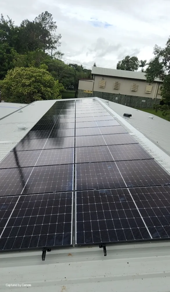 Completed solar panel array by OneAU Energy